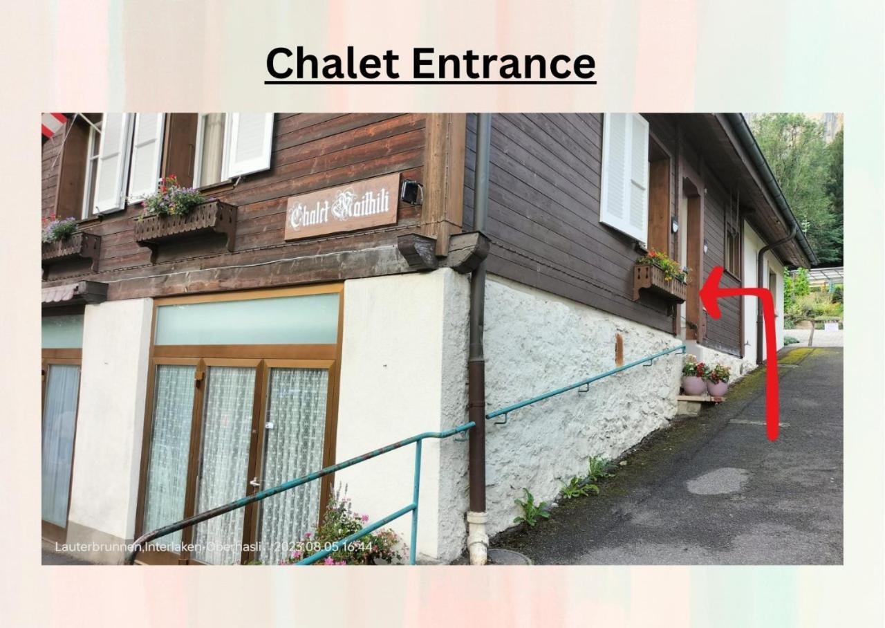 Chalet Maithili Lauterbrunnen -152-Year-Old Majestic Chalet מראה חיצוני תמונה
