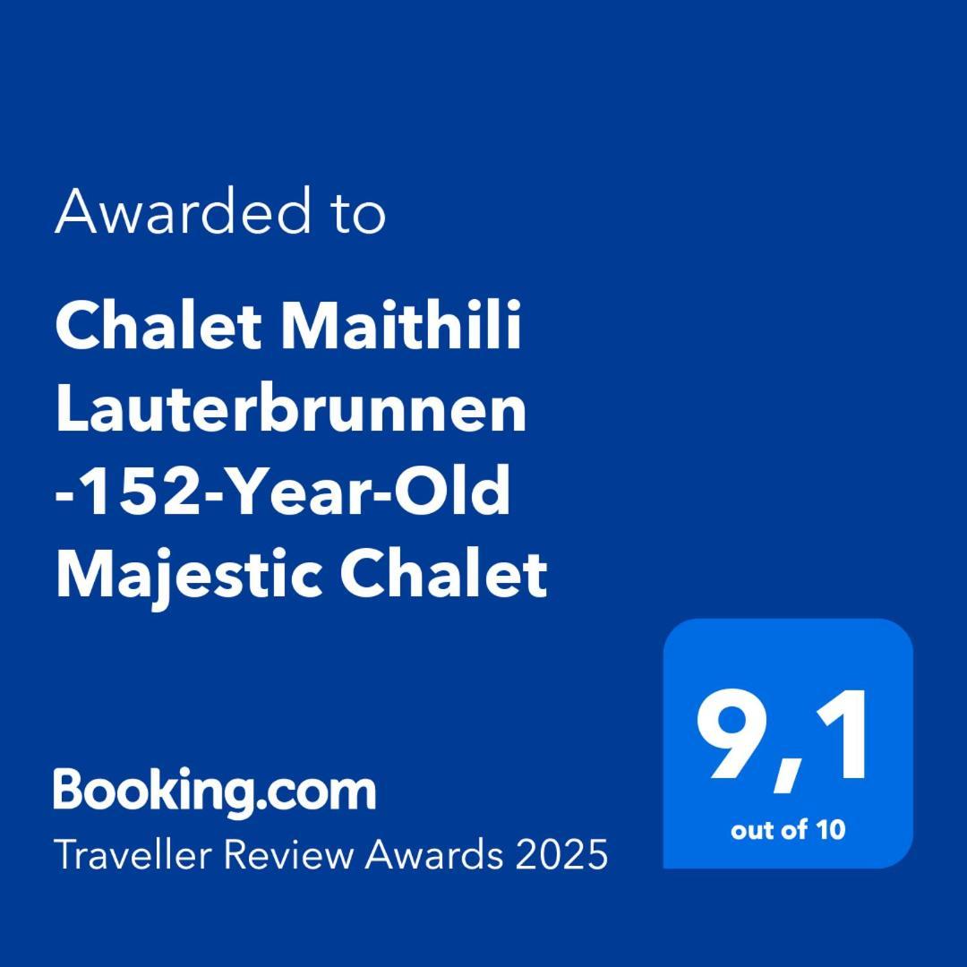 Chalet Maithili Lauterbrunnen -152-Year-Old Majestic Chalet מראה חיצוני תמונה